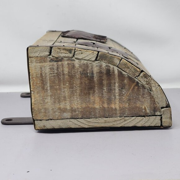 Rustic Wood Wall-Mount Mailbox With Bear & Pine‎ Tree Accents - Picture 3 of 11